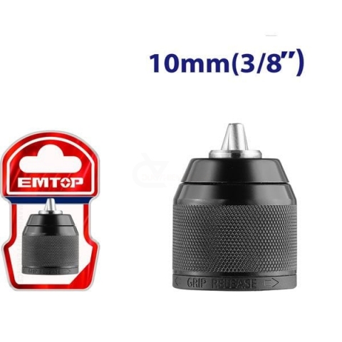 Đầu khoan 10mm Emtop EKCY10201 ( autoclock cho khoan Pin )
