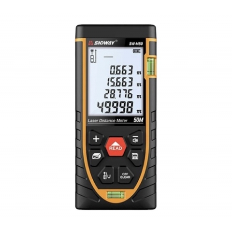 Thước Đo Khoảng Cách Laser SNDWAY SW-M50 50m ( Tia Đỏ )