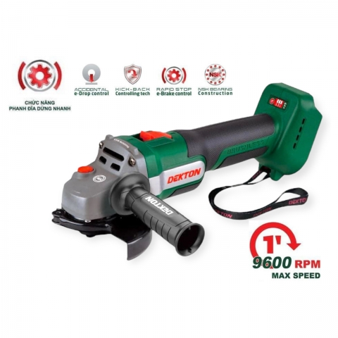 Thân Máy Mài Pin Dekton M21-AG6900 ( Tốc Cao 9600 rpm ) ( Chưa Pin & Sạc )