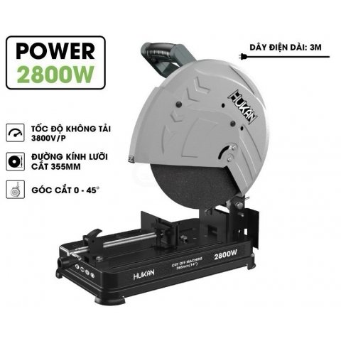 Máy cắt sắt 2800W Hukan HK-G2-CM2800S Gen 2 Pro