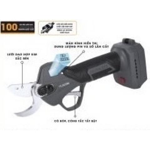 Kéo cắt cành 30mm Pin 21V Hukan HM21 G2PR3030BL Brushless