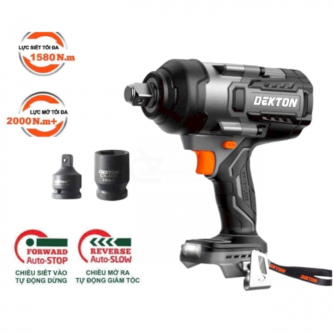 Máy siết bulong 3/4" dùng Pin 21V Dekton M21-IW1580PRO