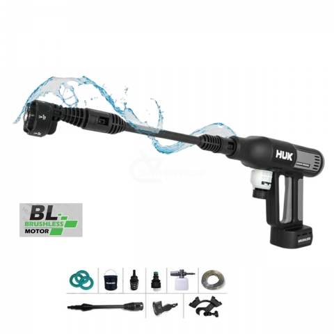 Máy rửa xe Pin 21V Hukan HM21-G3BL-RP7 Brushless ( 4 cấp chỉnh tốc )