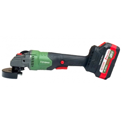 Máy mài góc 100mm Pin 21V Toyama C-05 Brushless Antikick Back on/off
