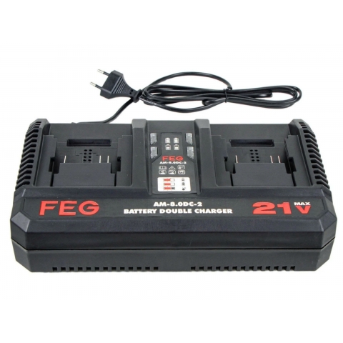 Đế sạc đôi 21V Feg EG-AM-8,0DC-2 chân Pin thông dụng M21