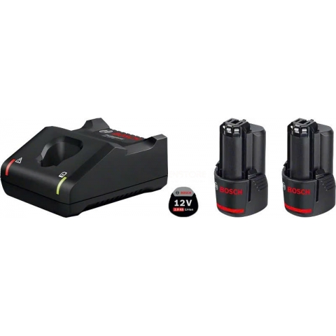 Bộ 2 Pin Lion 12V/ 2.0Ah và sạc nhanh GAL 12V-40 Bosch 1600A01B8W
