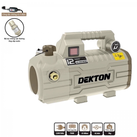 Máy xịt rửa xe chỉnh áp Dekton DK-CWR3001VTG