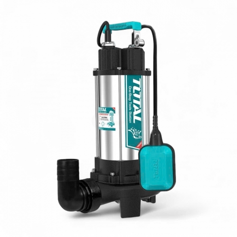 Bơm chìm Inox 1.5Kw Total TWP7150026 ( lưỡi cắt rác  & phao tự ngắt )