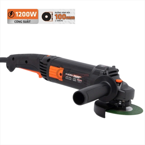 Máy mài 100mm Hukan G3-A100TD ( chỉnh tốc tay dài 1200W )