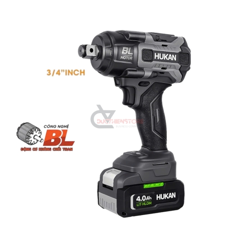 Máy bắn bulong 1000Nm Pin 21V Hukan HM21-G2-IWB1034BL ( chưa pin & sạc )