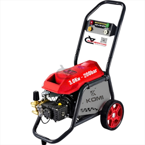 Máy xịt rửa xe công nghiệp 3.0kW Komi KM-X30 xe đẩy