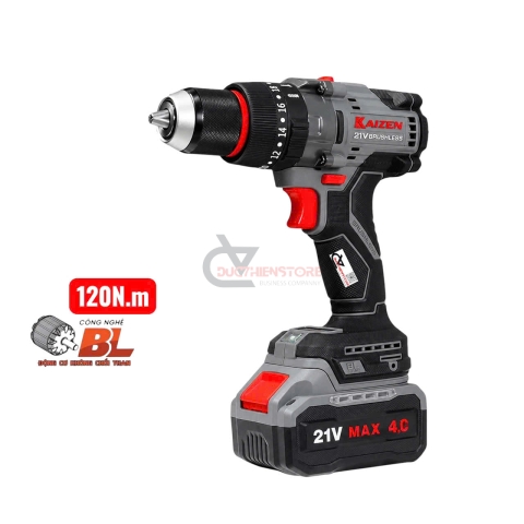 Máy khoan pin 120Nm Kaizen KZ-ID13120BL ( chưa pin & sạc )