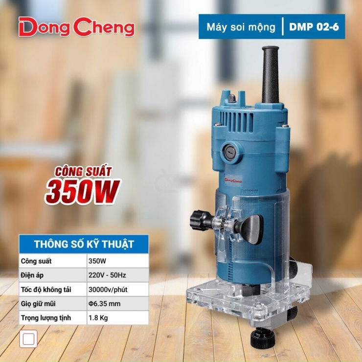 Máy Soi Mộng Dongcheng DMP02-6 350W