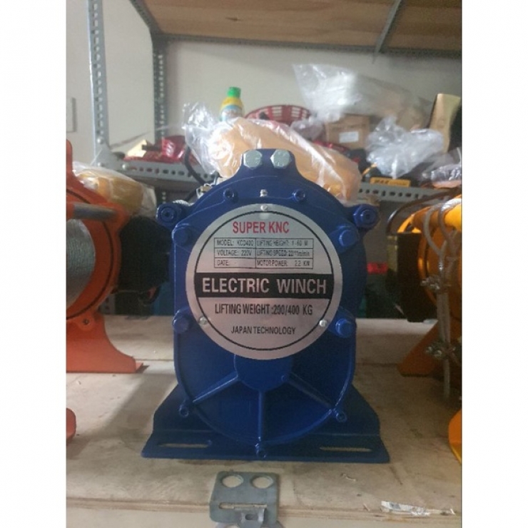 Máy tời nhanh 22m/phút Super FUKI 200/400Kg ( 2.2kW )