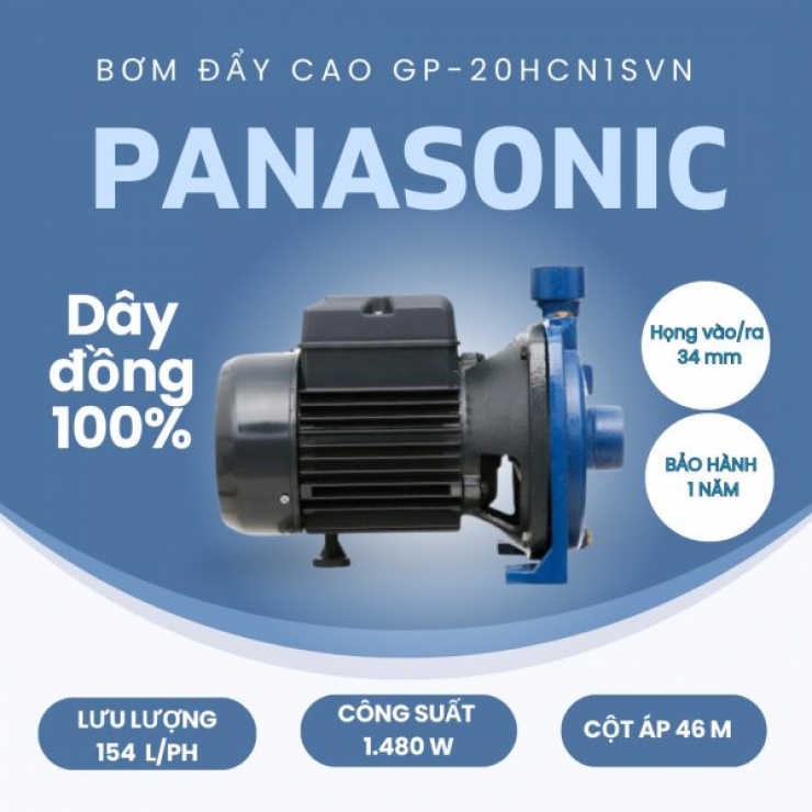 Máy bơm ly tâm 2Hp Panasonic GP-20HCN1SVN