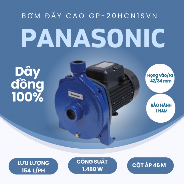 Máy bơm ly tâm 2Hp Panasonic GP-20HCN1SVN