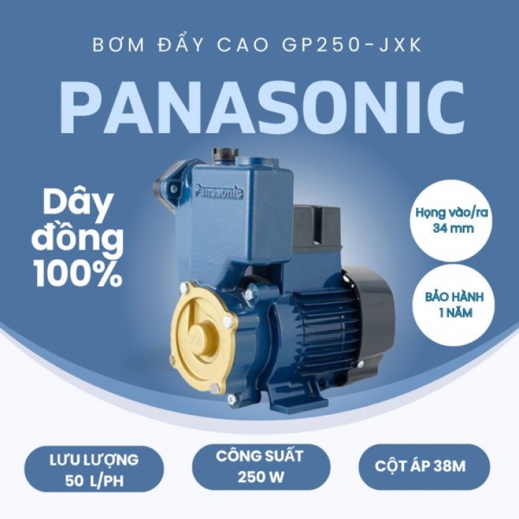 Bơm nước đẩy cao 250W Panasonic GP-250JXK