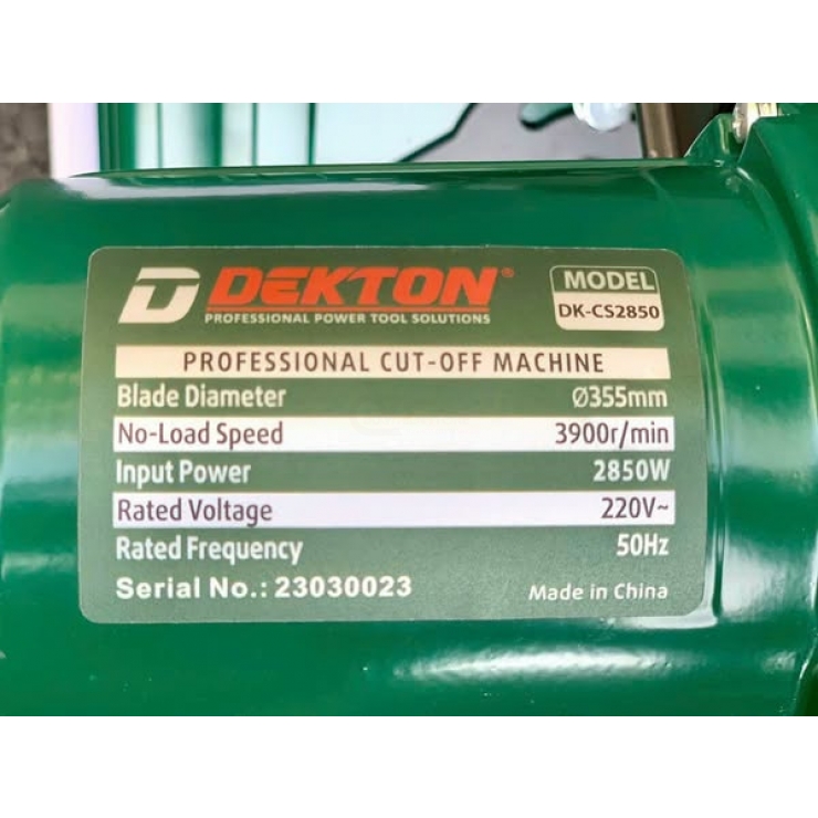 Máy cắt sắt 2850W Dekton DK-CS2850