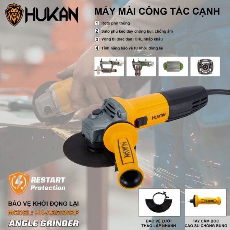 Máy Mài Góc HUKAN HK-AG5030RP ( Công Tắc Cạnh )