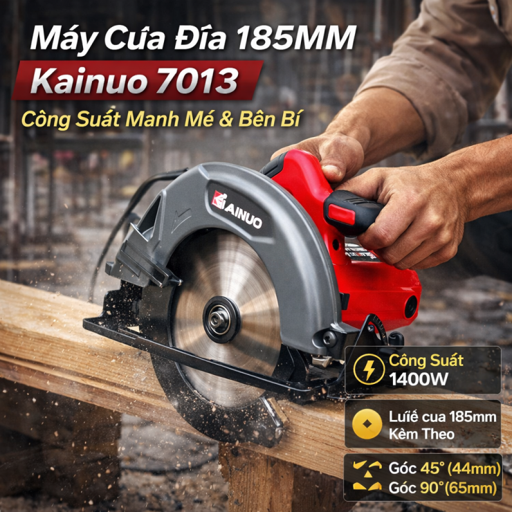 Máy cưa đĩa 185mm Kainuo 7013 