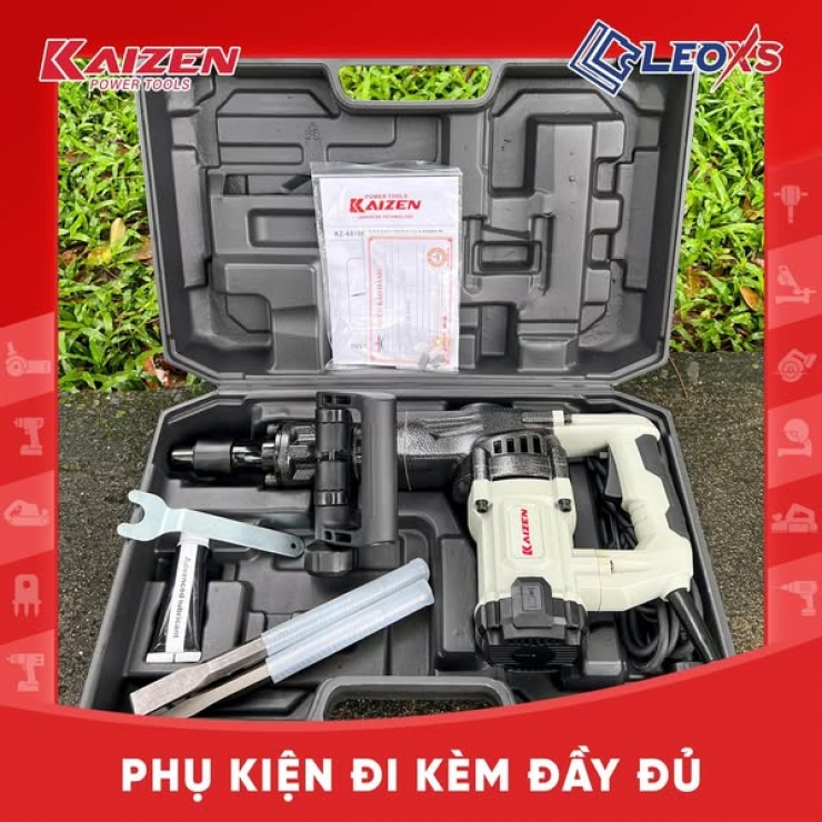 Máy đục bê tông 17mm Kaizen KZ-6810H ( 1300W - 15J )