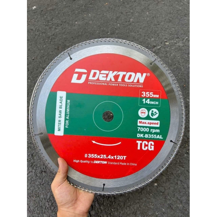 Máy cắt nhôm 355mm Dekton DK-CN355TT chuyên hệ Xingfa ( có nghiêng 45 độ )