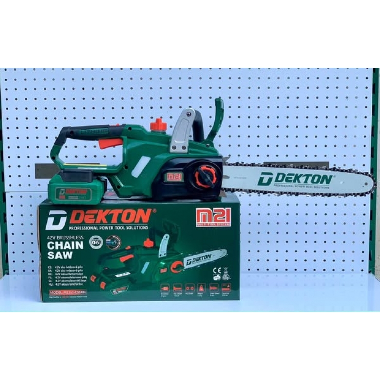 Máy cưa xích Pin 42V Dekton M21x2-CS14BL Brushless