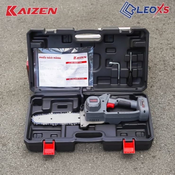 Máy cưa xích pin 21V Kaizen KZ-HS205BL