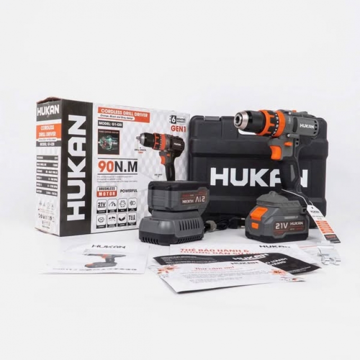 Máy kkhoan Pin 21V Hukan HM21-G1-i20 Brushless