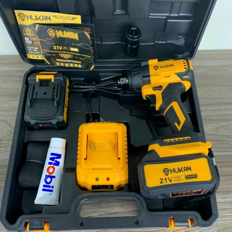 Máy siết BULONG PIN HUKAN HK-IWH520G 520Nm