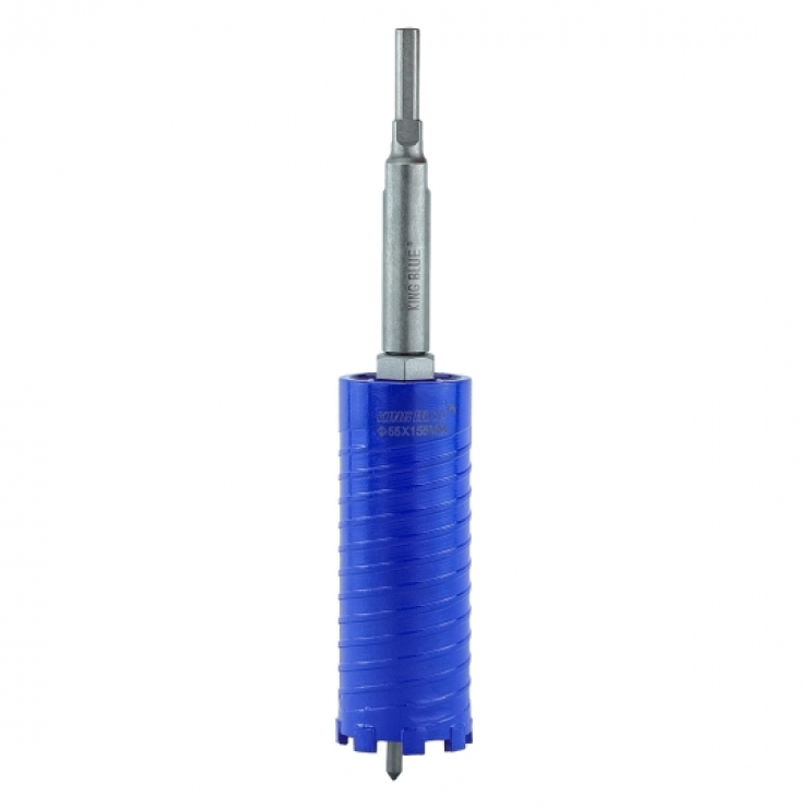 Mũi khoan rút lõi Khô 55mm Kingblue KRS-55*155 ( chân lục giác và đầu chuyển SDS )