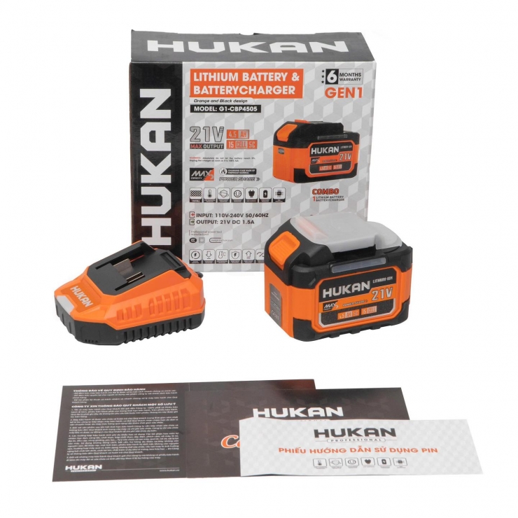 Bộ pin sạc 4.5Ah Hukan G1-P4505 ( 15 cell )