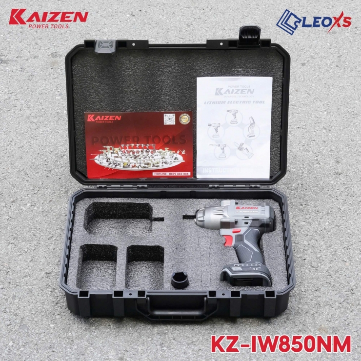 Máy siết bulong 850Nm Pin 21V Kaizen KZ-IW850NM Brushless