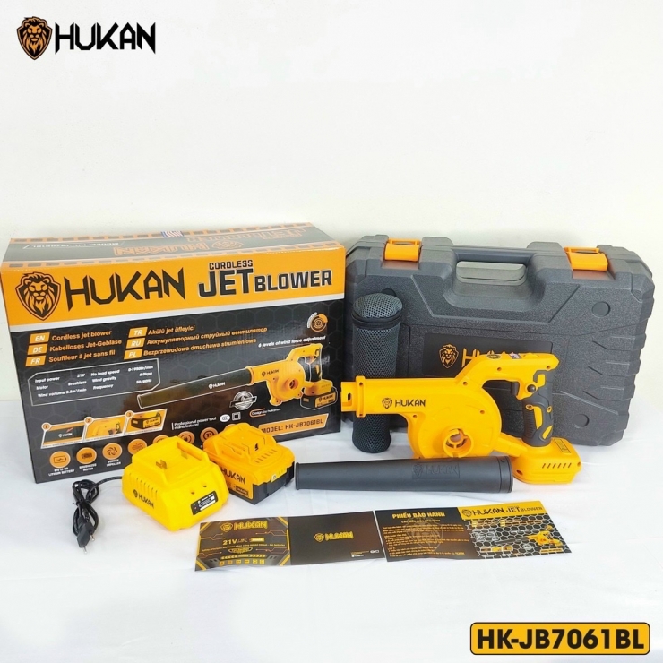 Combo máy thổi gió dùng pin HUKAN HK-JB7061BL Brushless