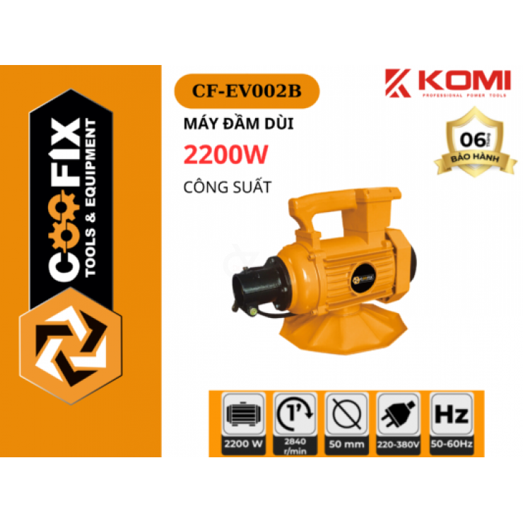Máy đầm rung bê tông dùng điện Coofix CF-EV002B