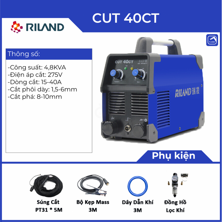 Máy cắt Plasma 10mm Riland CUT 40CT Professional