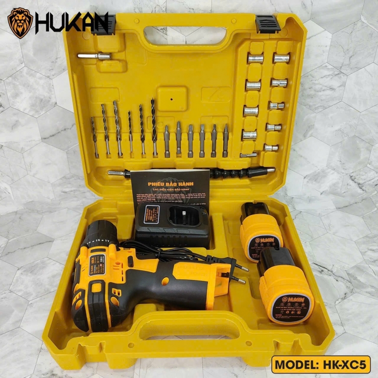 COMBO maý khoan 10mm HUKAN HK-XC5 động cơ Brusless 