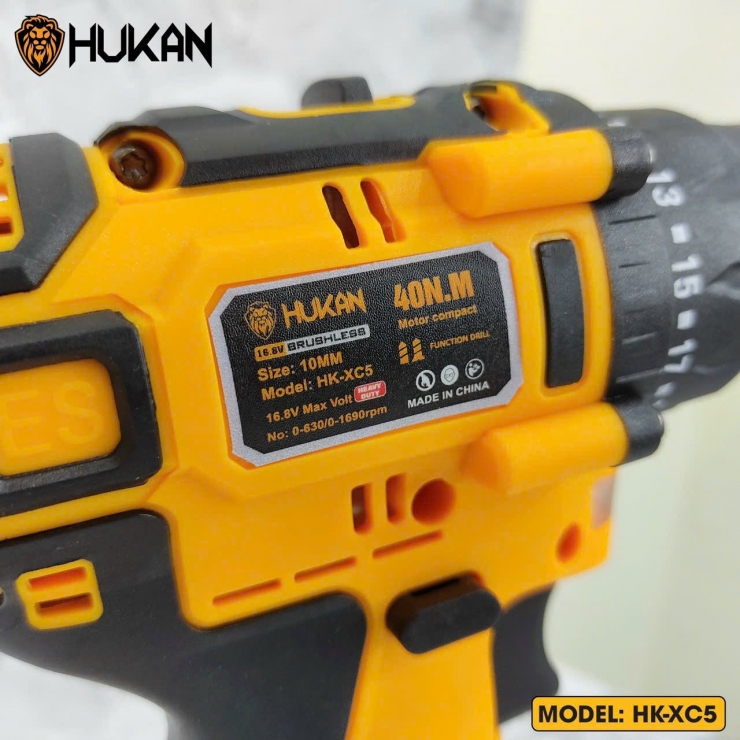 COMBO maý khoan 10mm HUKAN HK-XC5 động cơ Brusless 