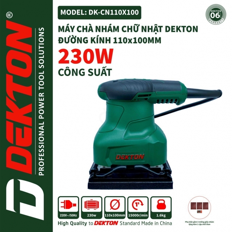 Máy Chà Nhám Tròn Dekton DK-OS125