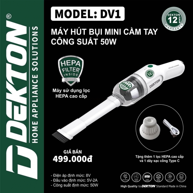 Máy Khoan Pin 13mm Dekton M21-ID13100Plus ( Quà Tặng Đã Hết Cám Ơn )