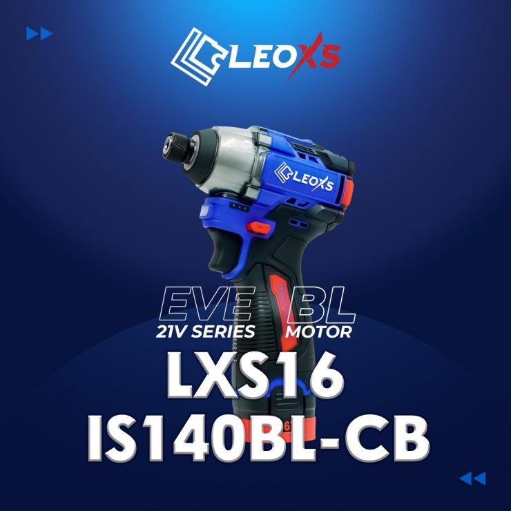 Combo máy bắt vít Pin 16V LEOxs LXS16-IS140BL 