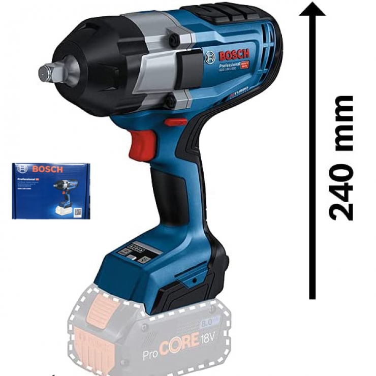 Máy vặn ốc 1000Nm Pin Bosch GDS 18V-1000 Professional ( chưa Pin & Sạc )