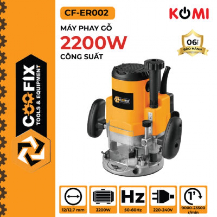 Máy phay gỗ 2 tay Coofix CF-ER002 2200W