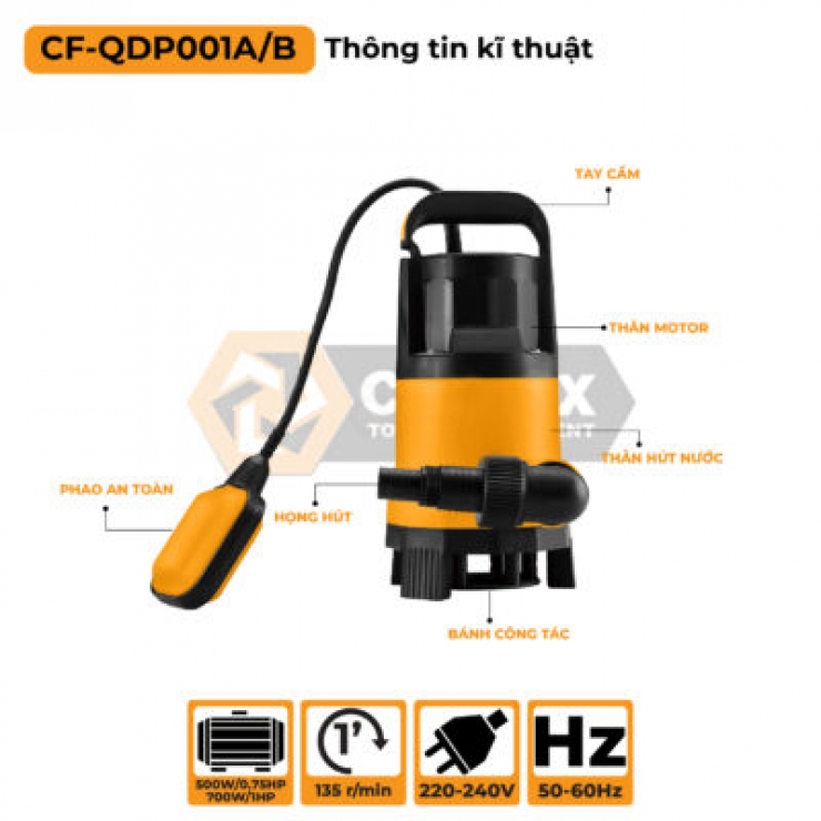 Máy Bơm Chìm COOFIX CF-QDP001A 0.75Kw