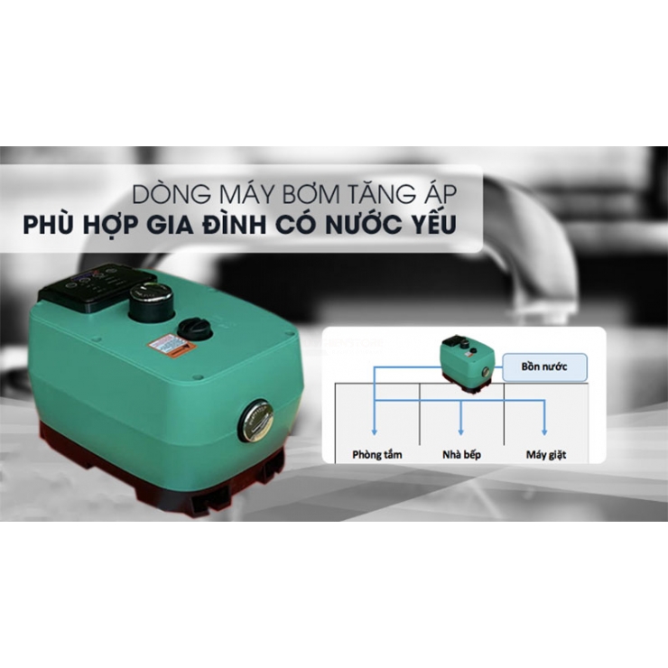 Máy bơm tăng áp 216W Rymaru RY/48-400 ( DC 24V - AC 160-265V )