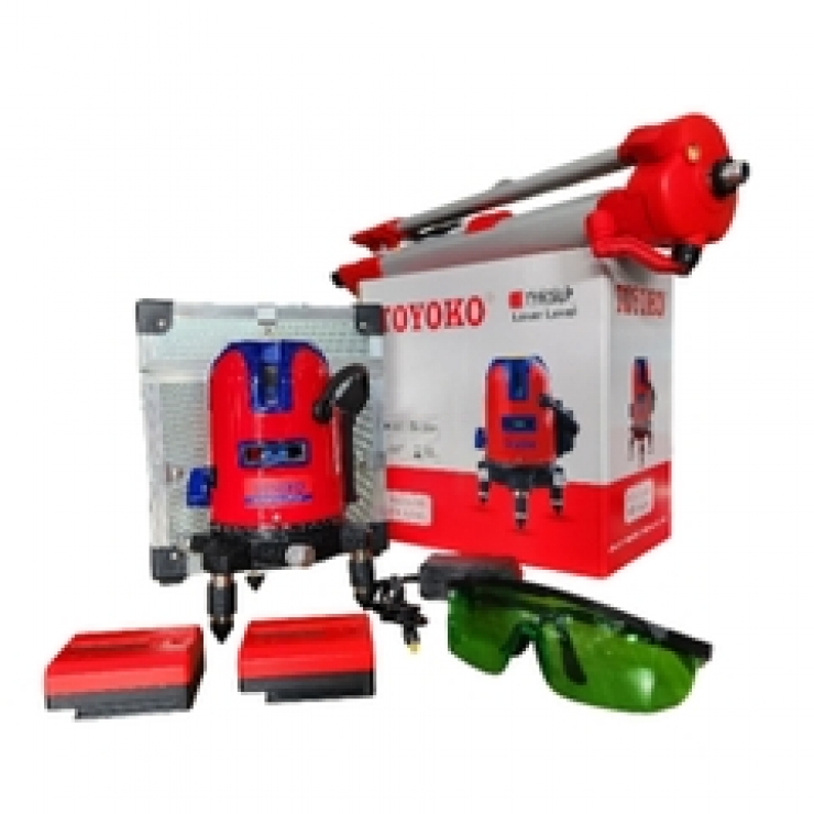 Máy cân bằng laser 5 tia xanh Toyoko TYK5LP