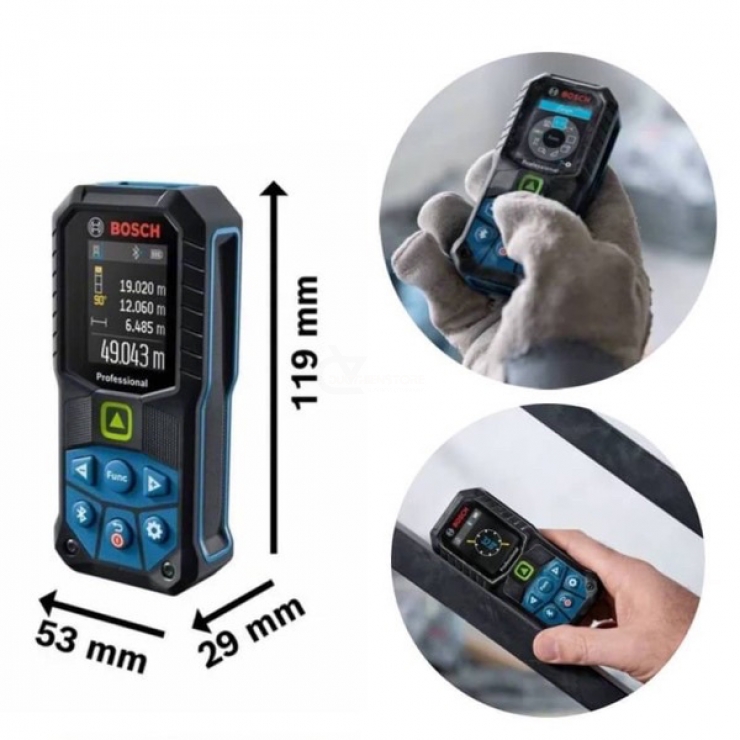 Máy đo khoảng cách Laser 50m Bosch GLM 50-23 G Professional ( tia xanh )