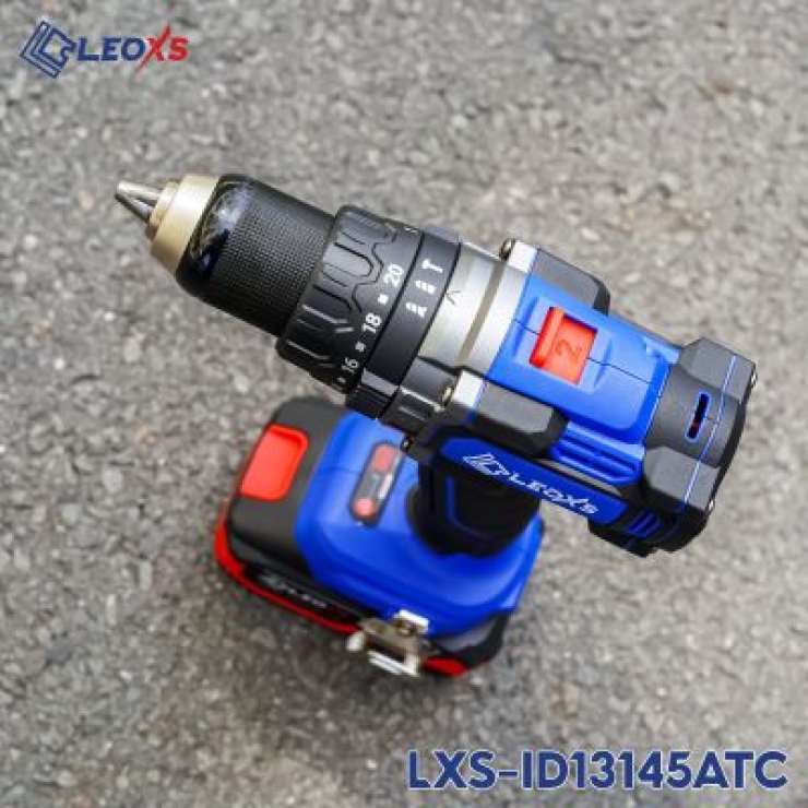 Máy khoan Pin 145Nm LEOxs LXS-ID13145ATC ( Tạo Xung & Antikick Back )