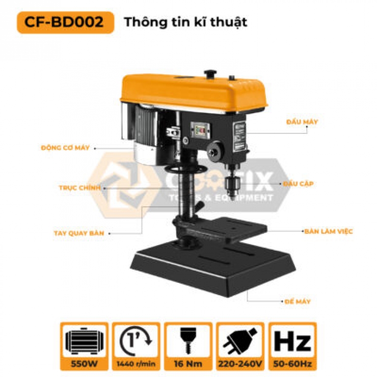 Máy khoan bàn 75cm Coofix CF-BD002