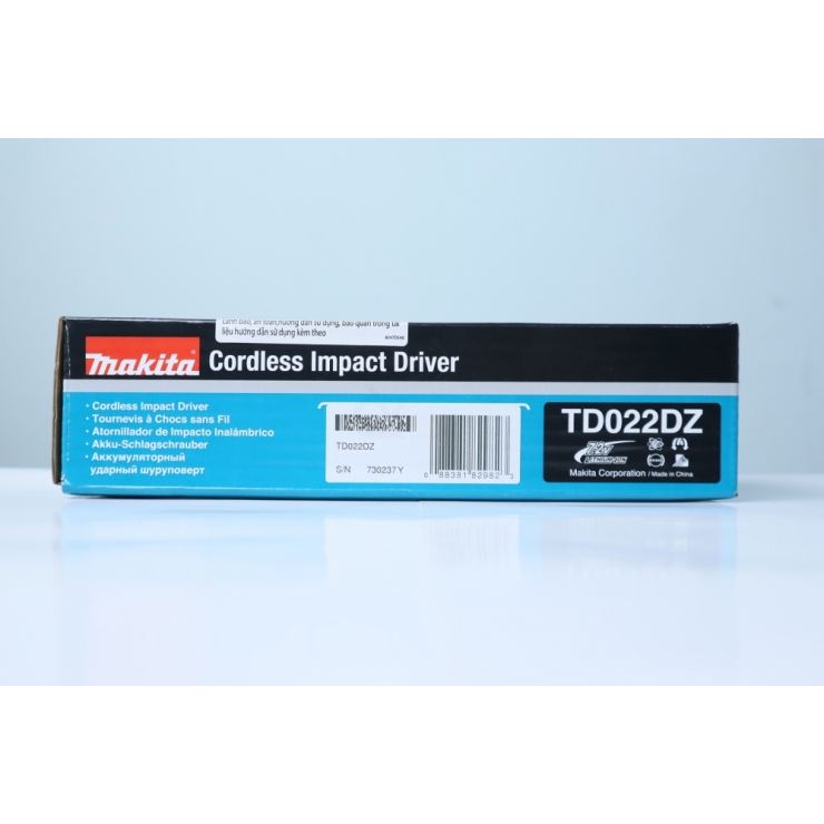 Thân Máy Vặn Vít Dùng Pin Makita TD022DZ 7.2V (Chưa Pin & Sạc)